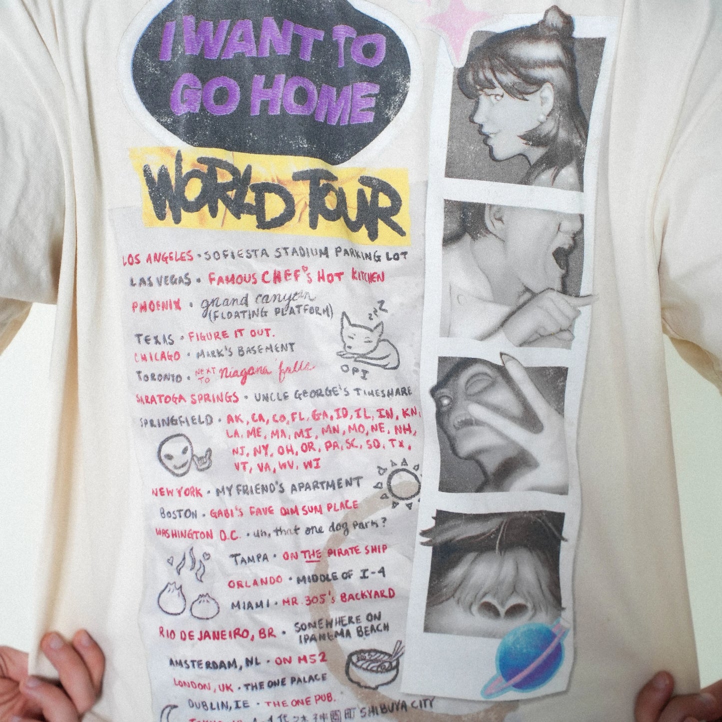 I Want To Go Home World Tour Boxy Crop T-Shirt