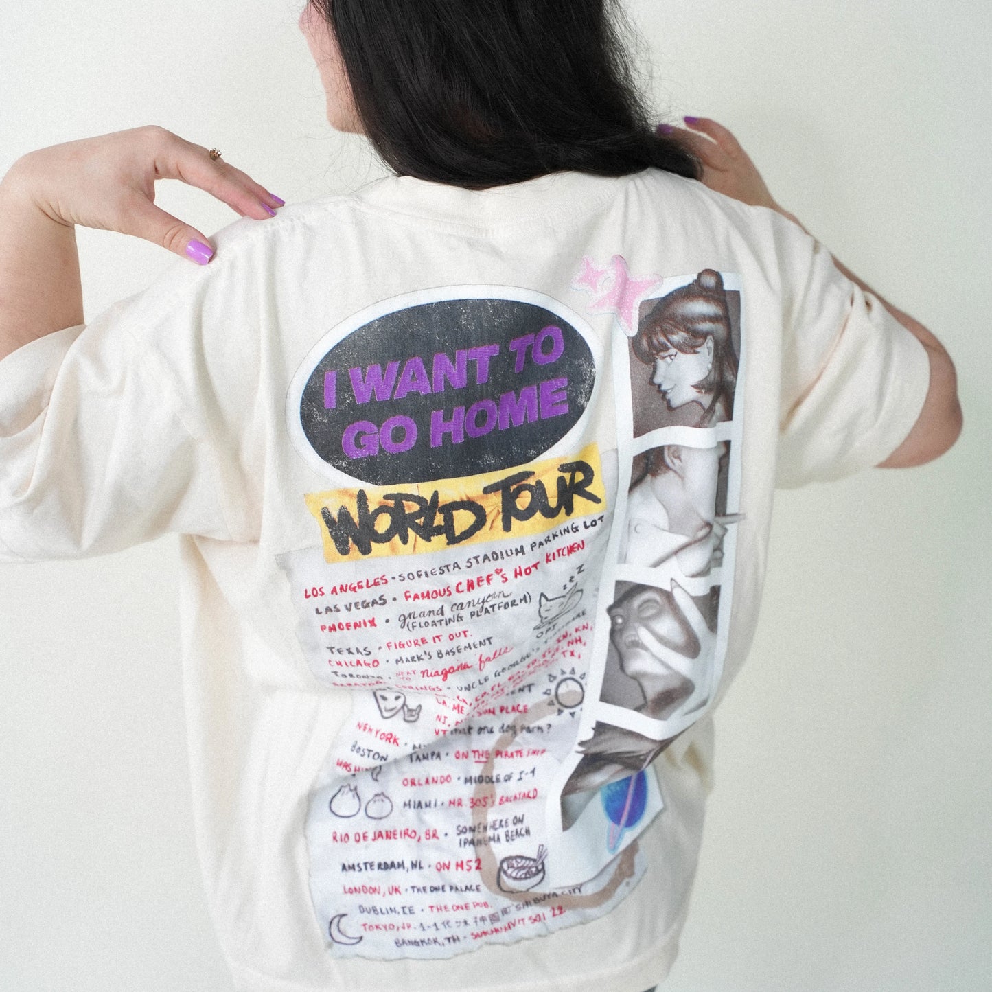 I Want To Go Home World Tour Boxy Crop T-Shirt